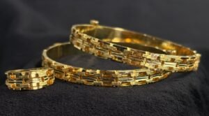 سوار ذهب عيار 21 تصميم كلاسيك – 21KT Gold Bangle Classic Design